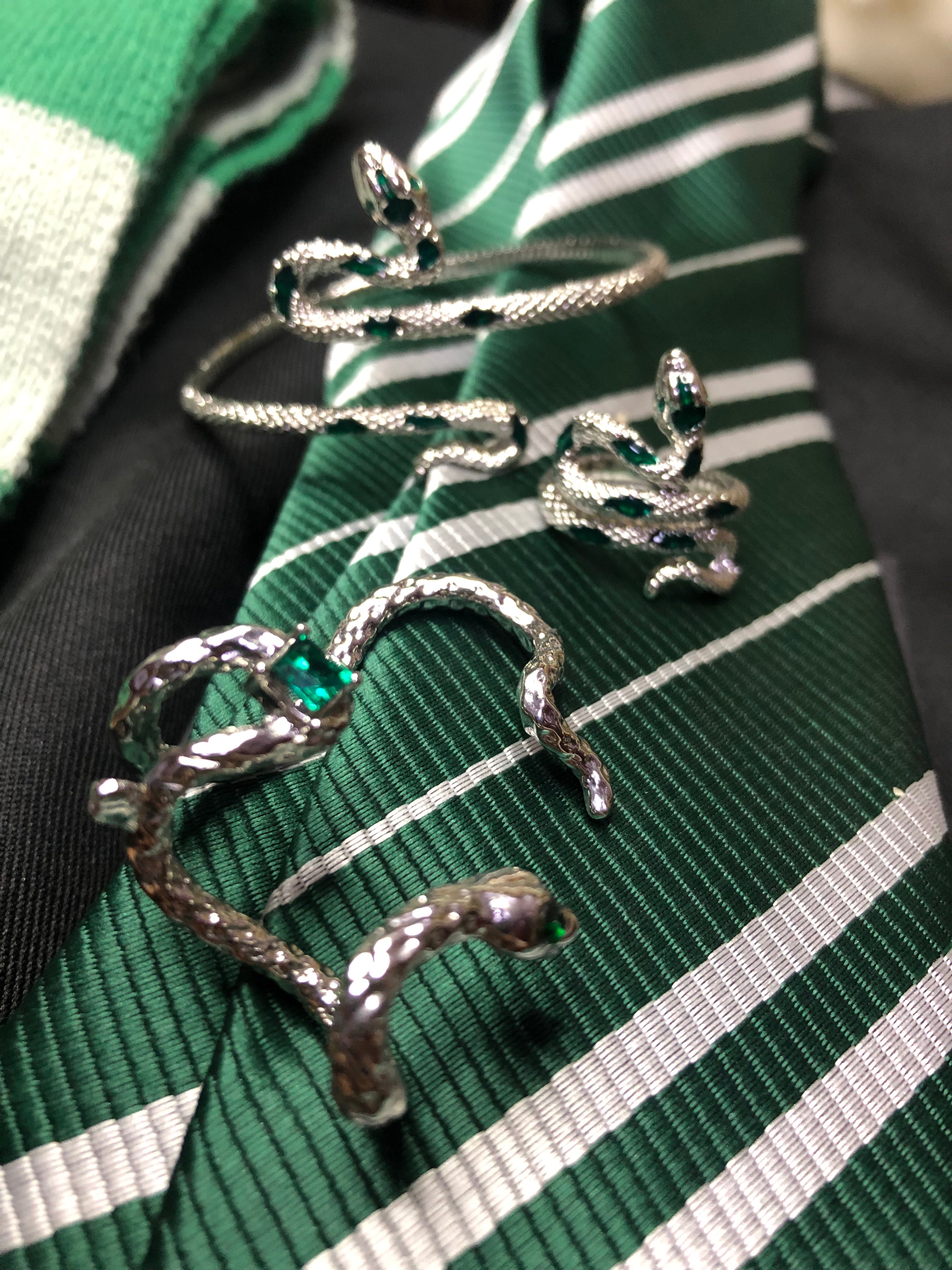 Slytherin jewelry set adjustable potter2085