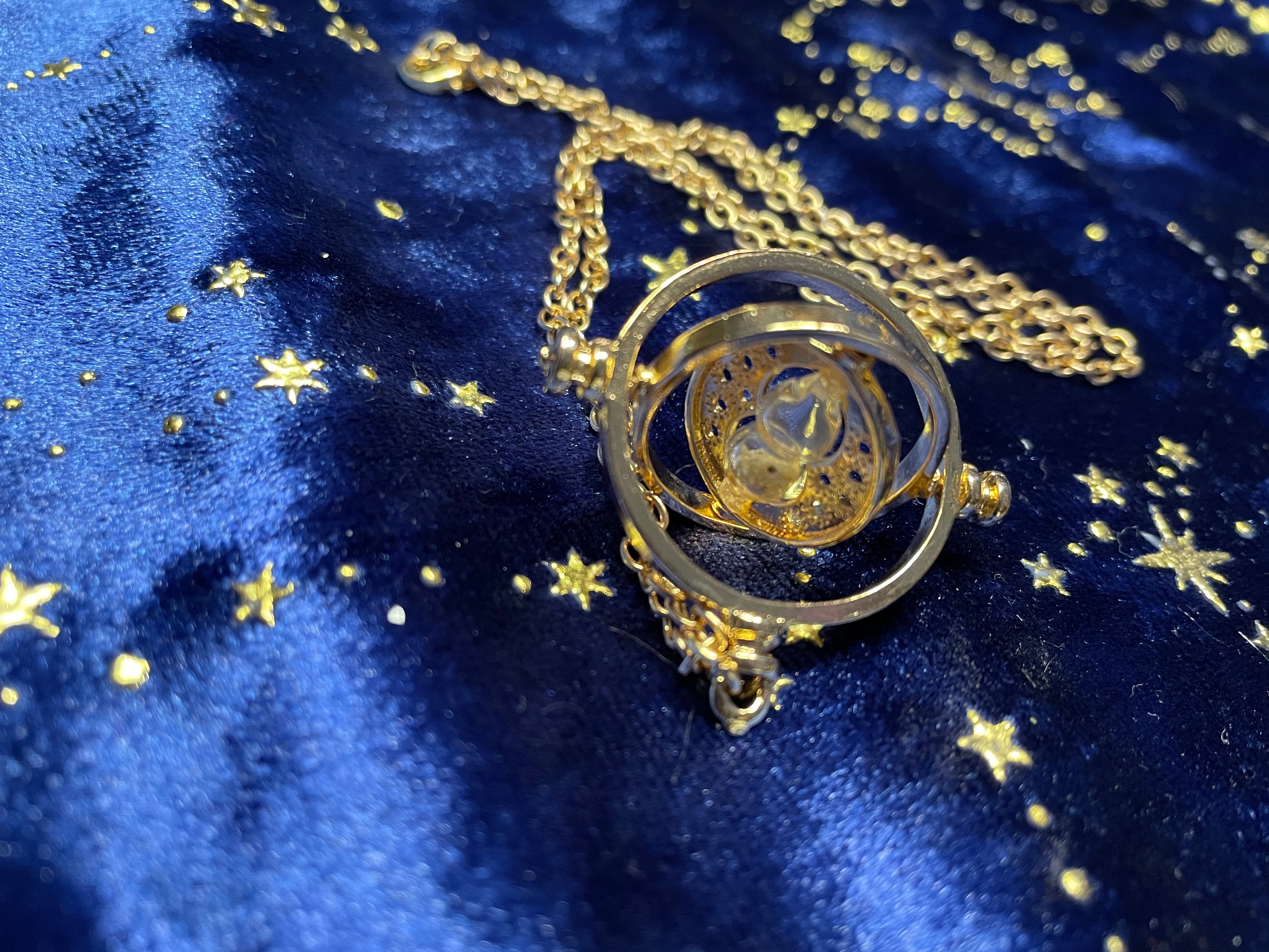 time turner /golden snitch necklace