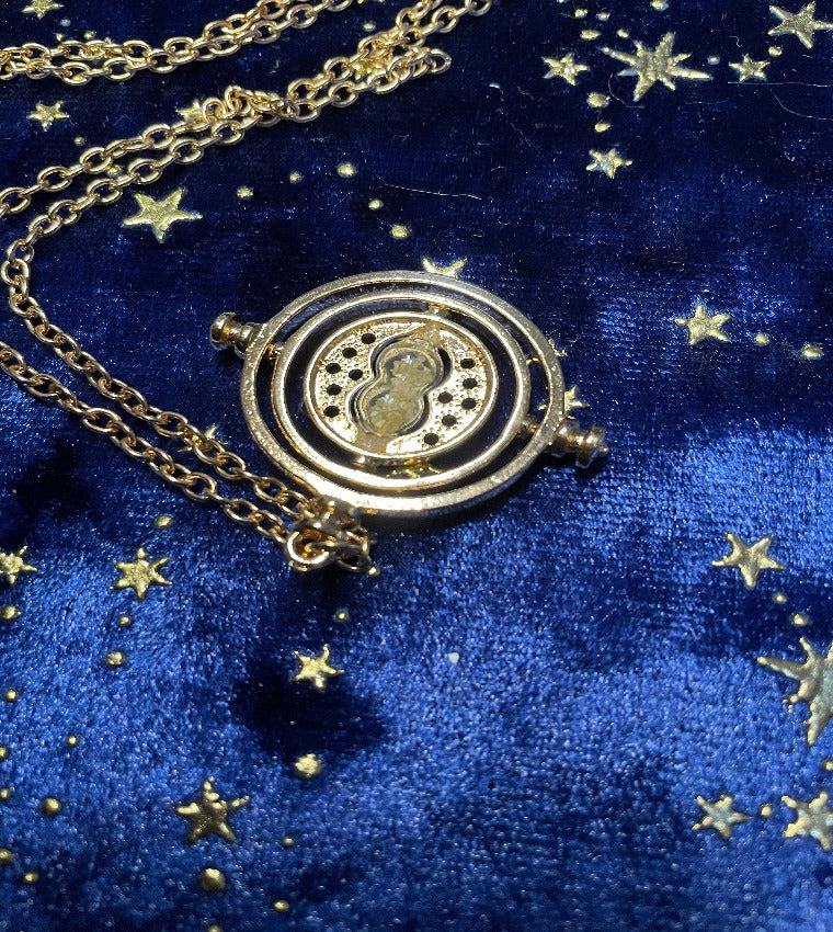 time turner /golden snitch necklace